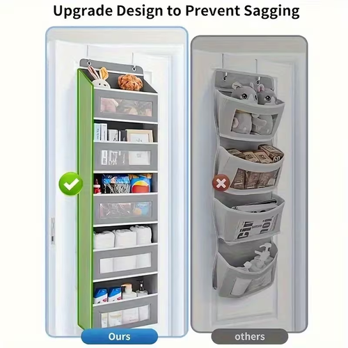 2pcss Hanging Storage Bag, a Four-Layer Large-Capacity Storage Box Artifact, Used for Diaper And Wet Wipe Sorting Racks, No-Punch Hanging Wardrobe Storage Bag, Anti-Tilt Structure, Stable And Safe, Easy to Store Products