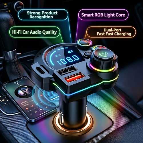 Car MP3 FMtransmitter player with Bluetooth V5.3