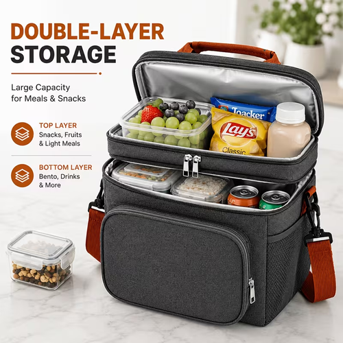 Outdoor Refrigeration Backpacks, Insulation Bags, Lunch Boxes, Lunch Bags, Picnic Bags, Outdoor Ice Packs, Large Capacity Crossbody And Handheld Lunch Bags