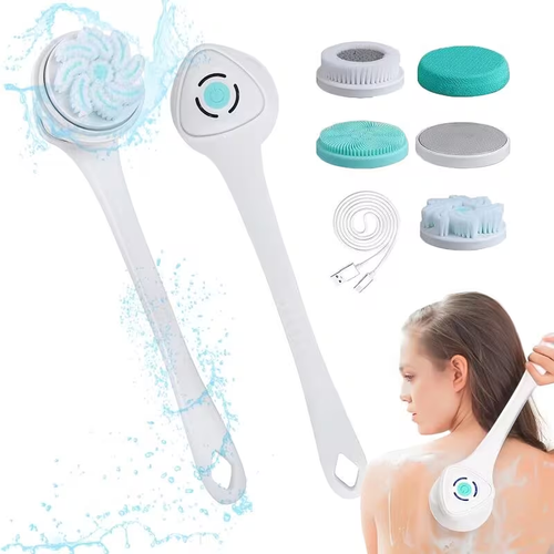 5-in-1 Electric Body, Back and Face Shower Brush