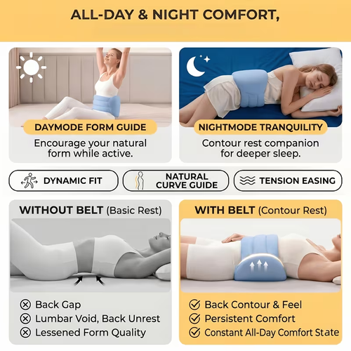 360° Wrap-Around Waist Pillow for Sleeping