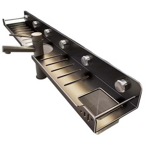 🛁 No Drill! Strong Suction Bathroom Storage Rack