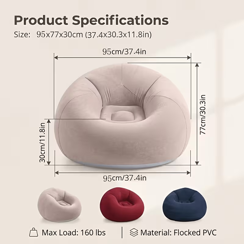 Portable air cushion sofa