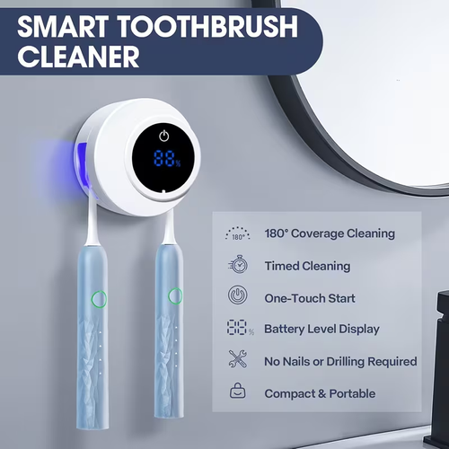 🪥UV Smart Wall Mount Toothbrush Holder