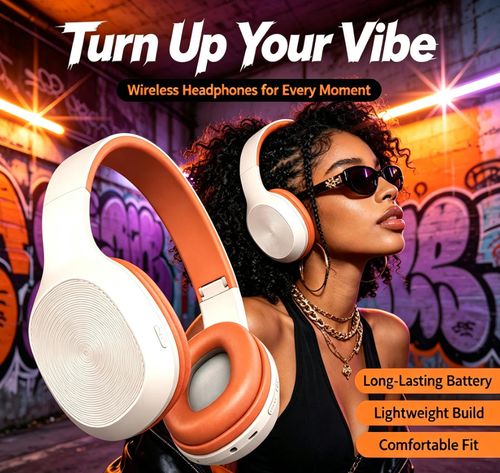 🎶 Enjoy Great Sound Anywhere! Wireless Over-Ear Bluetooth Headphones ✅ Long Battery & Super Comfortable