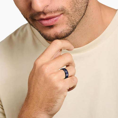 Tungsten Rings for Men Womens 8mm Black