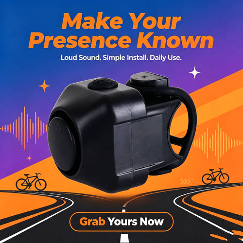 💥 Super‑Loud Bicycle Electric Horn! Keep You Safe While Riding On Busy Roads