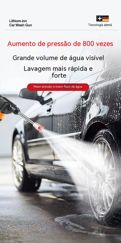 Super Arma de Água Sem Fio | Lava Carro, Jardim e Mais em Luanda