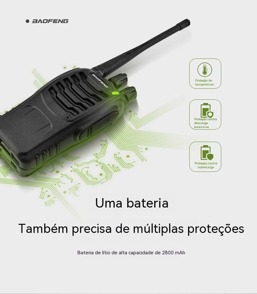 Rádio Comunicador Portátil Sem Fio para Exterior