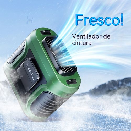 Arma Secreta para Dias de 40°C! Arrefecedor de Ar com Duas Saídas de Ar, Alternância entre Cintura e Pescoço, Frescor em Qualquer Lugar!