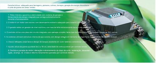 Consulte-nos já!     Máquina de cortar relva a gasolina, sem esforço, controlo à distância