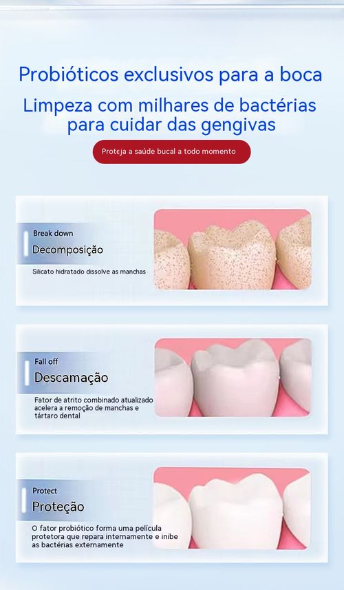 Creme Dental Limpeza Completa, Branqueamento e Refrescante Bucal