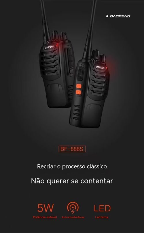 Rádio Comunicador Portátil Sem Fio para Exterior