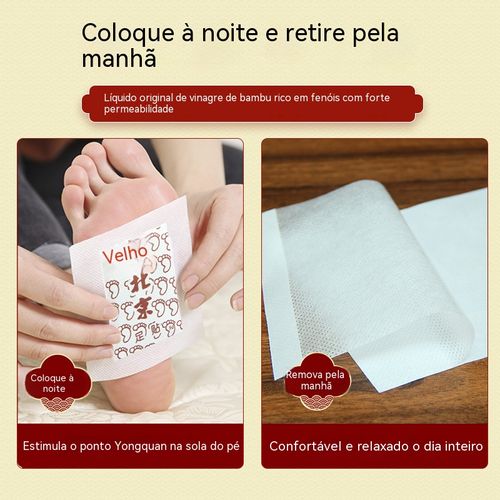 Coloque nos pés antes de dormir e sinta o corpo bem mais leve! Os adesivos para pés estilo Pequim Antigo são excelentes.