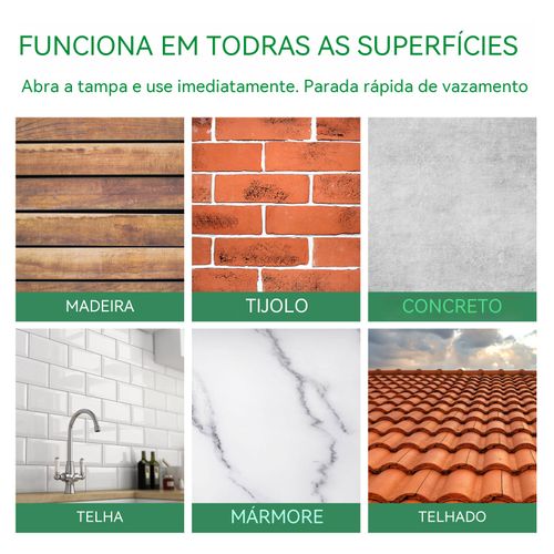 Tinta impermeável especial para cozinha, banheiro e fachada externa, infiltração e vedação de vazamentos, durabilidade permanente com uma única aplicação.