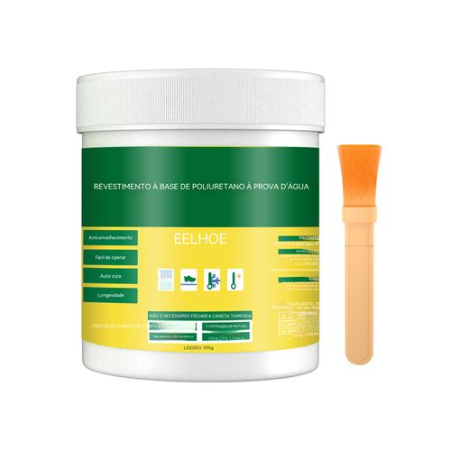 Tinta impermeável especial para cozinha, banheiro e fachada externa, infiltração e vedação de vazamentos, durabilidade permanente com uma única aplicação.