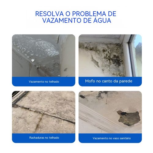 Tinta Impermeável Isolante Aquosa Reparo de Infiltração em Paredes Externas e Telhados