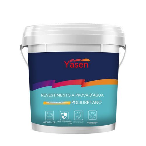 Tinta Impermeável Isolante Aquosa Reparo de Infiltração em Paredes Externas e Telhados