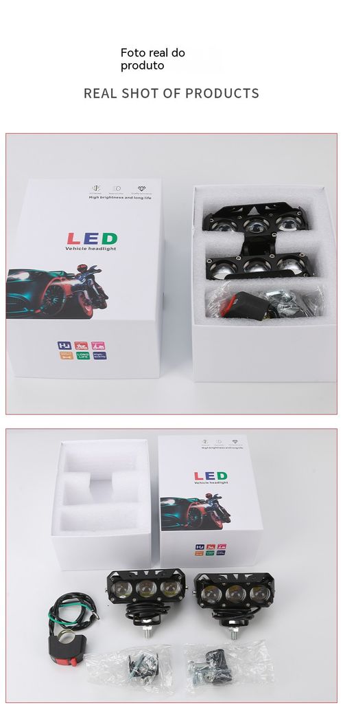 Acabe com os faróis fracos! Farol LED super brilhante para motocicleta disponível em estoque.