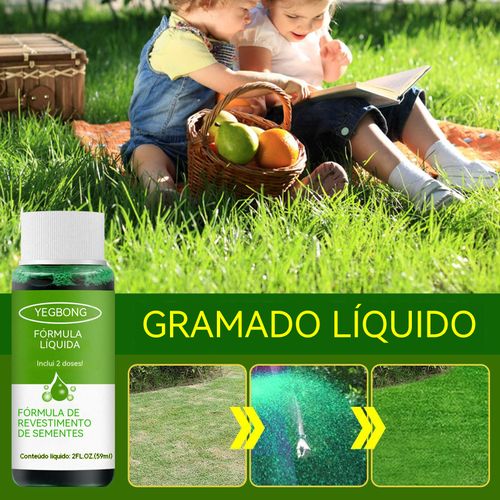 Adubo líquido para relvado, cresce rápido e fica verde