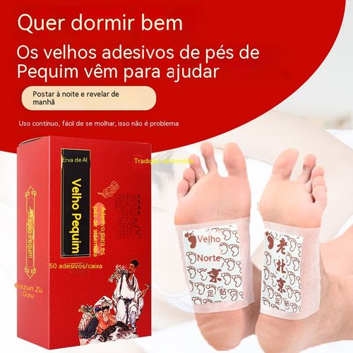 Coloque nos pés antes de dormir e sinta o corpo bem mais leve! Os adesivos para pés estilo Pequim Antigo são excelentes.