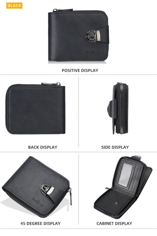 Men's Vintage Compact Zipper Wallet