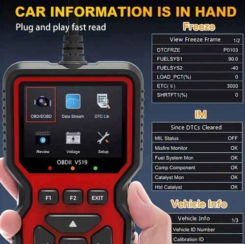 2025 Advanced V519 OBD2 Scanner Tool - Professional Code Reader & Scan Tool for Live Data