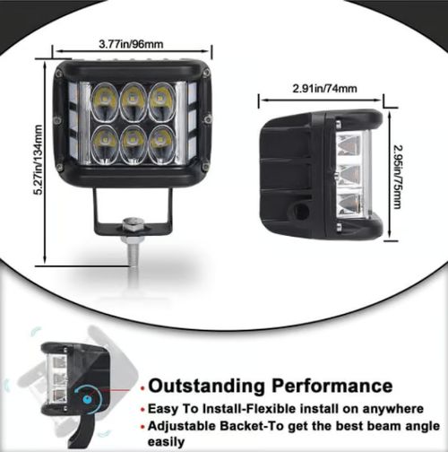 Car Dual Sides LED Dual Color Light