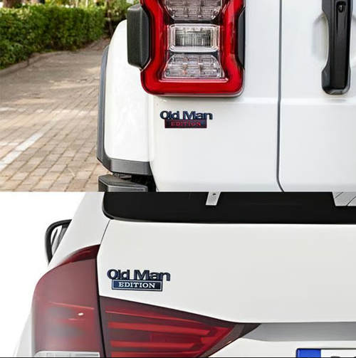 🔥Old Man Edition 3D Metal Emblem