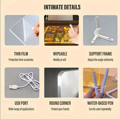 LED Transparent Drawing Board Set