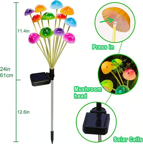Solar Mushroom Outdoor Lights