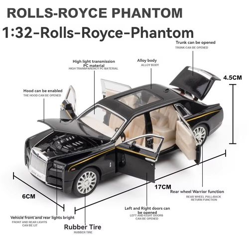 Simulated Rolls-Royce Phantom alloy model