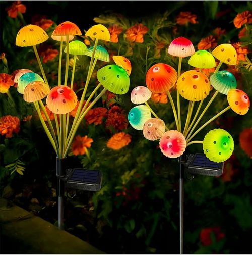 Solar Mushroom Outdoor Lights