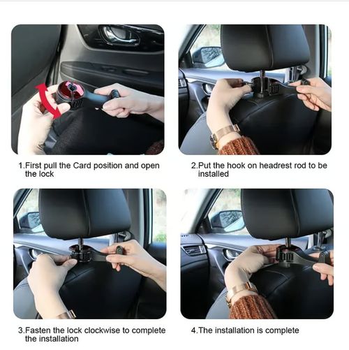 2 in 1 Car Headrest Hidden Hook