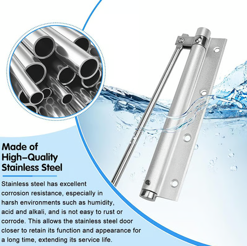 4PCS Automatic Door Self-Closing Hinge