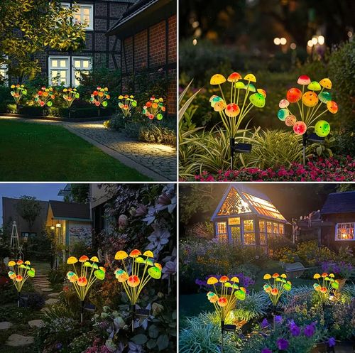 Solar Mushroom Outdoor Lights