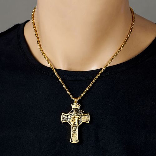 Jesus Christ Crucifix pendant necklace