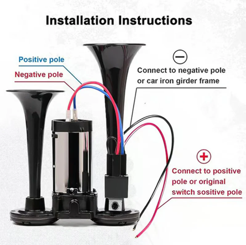 Train Air Horn for Truck Car 12V