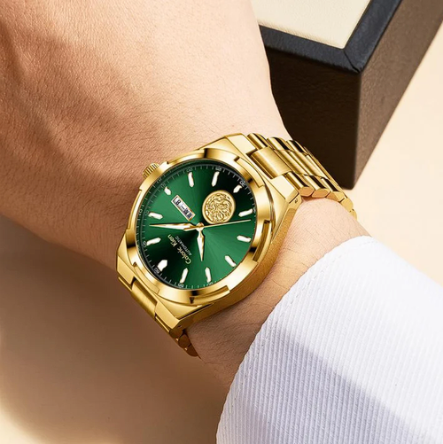 Afrleon LONGBO Luxury Swiss Automatic Gold Watch