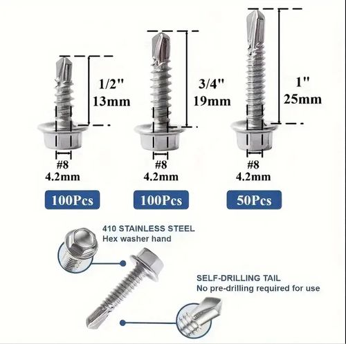 250pcs Outer Hexagonal Screws Kit