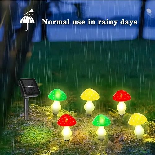 Upgraded Solar Mushroom Lawn Light