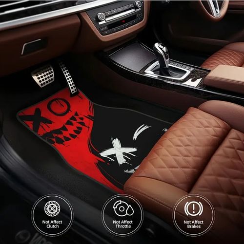 Anti-Slip Base Car Floor Mats  4pcs