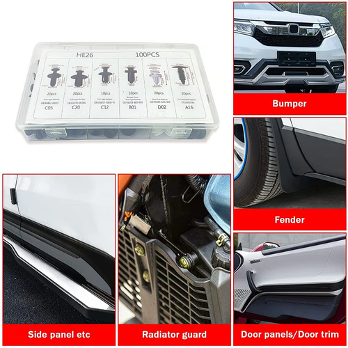 100-pack universal expansion screw clamps