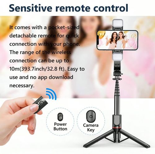 Multifunctional mobile phone selfie stick
