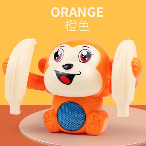 2pcs arly infant electric flip and head monkey toys