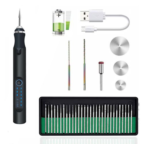 Rechargeable mini electric engraving machine set