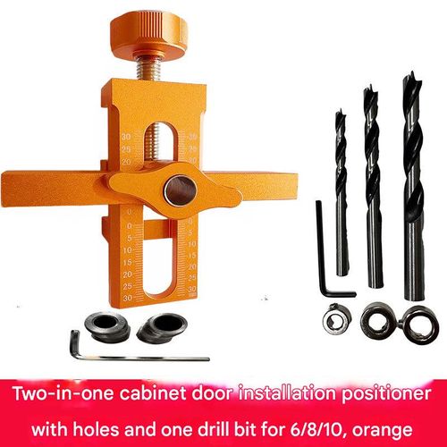 Aluminum alloy multifunctional cabinet door installation aid