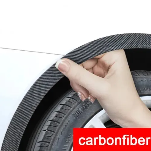 4pcs Carbon fiber wheel arch anti-collision strip