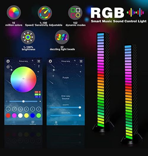 Wireless Sound Activated RGB Light Bar