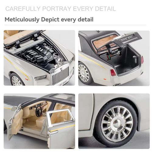 Simulated Rolls-Royce Phantom alloy model